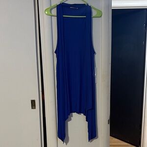 Zenana Outfitters Royal Blue Asymmetrical Tank Top